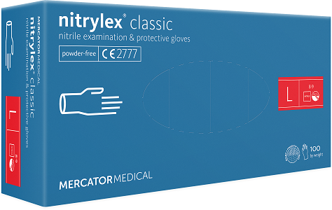 Mercator Nitrylex Classic-Nitril Premium Handschuh Blau