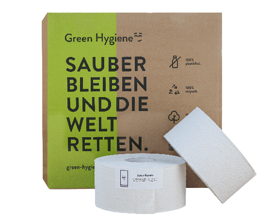 Green Hygiene® JUTTA-RENATE Jumbo-Toilettenpapier180 m