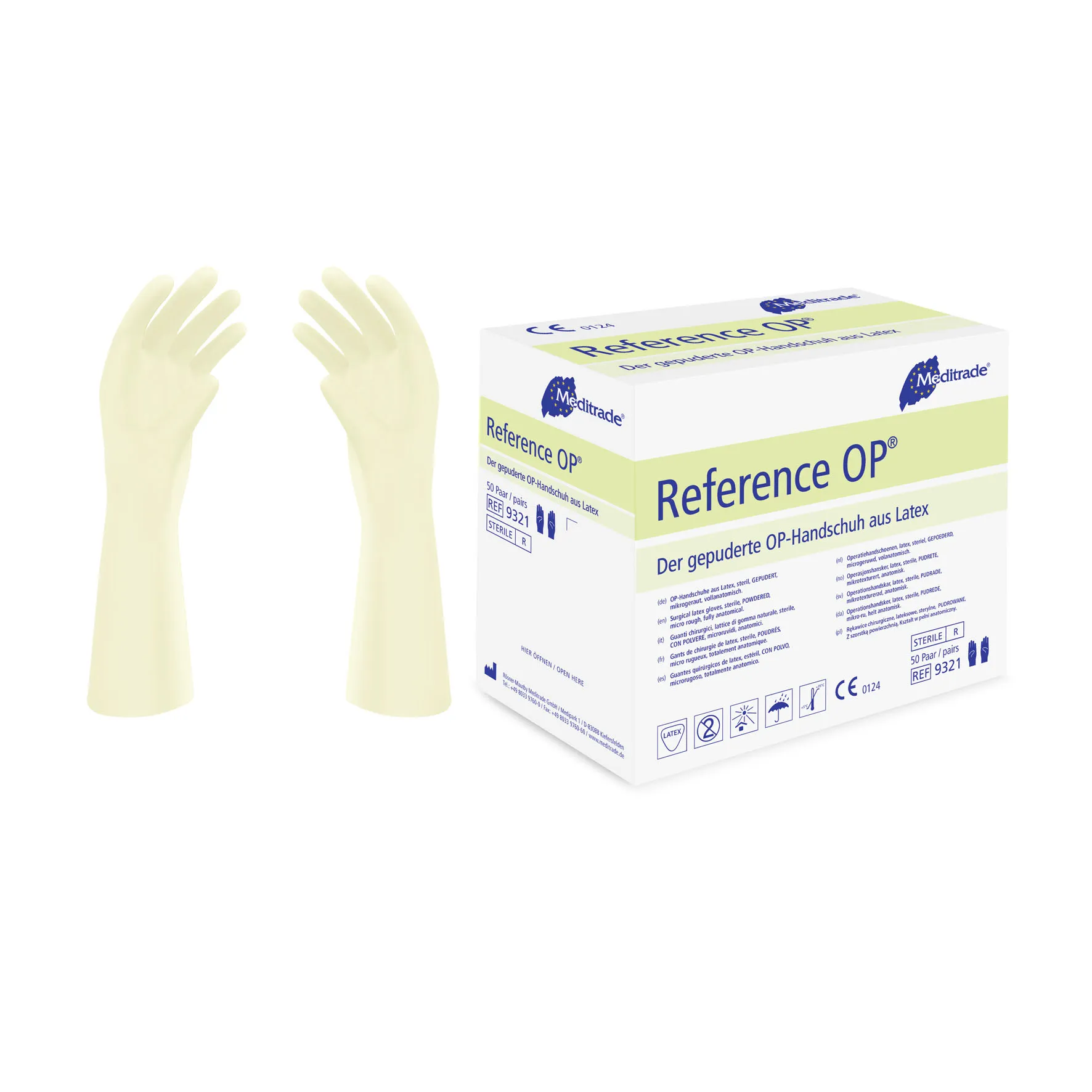 Reference™ OP, Handschuh aus Latex