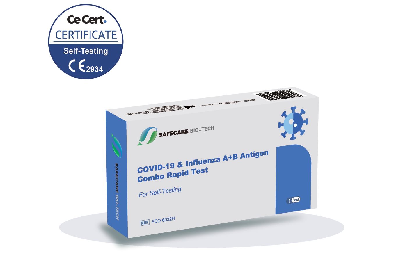 Safecare Influenza A+B & Covid 19 Combo Rapid Test