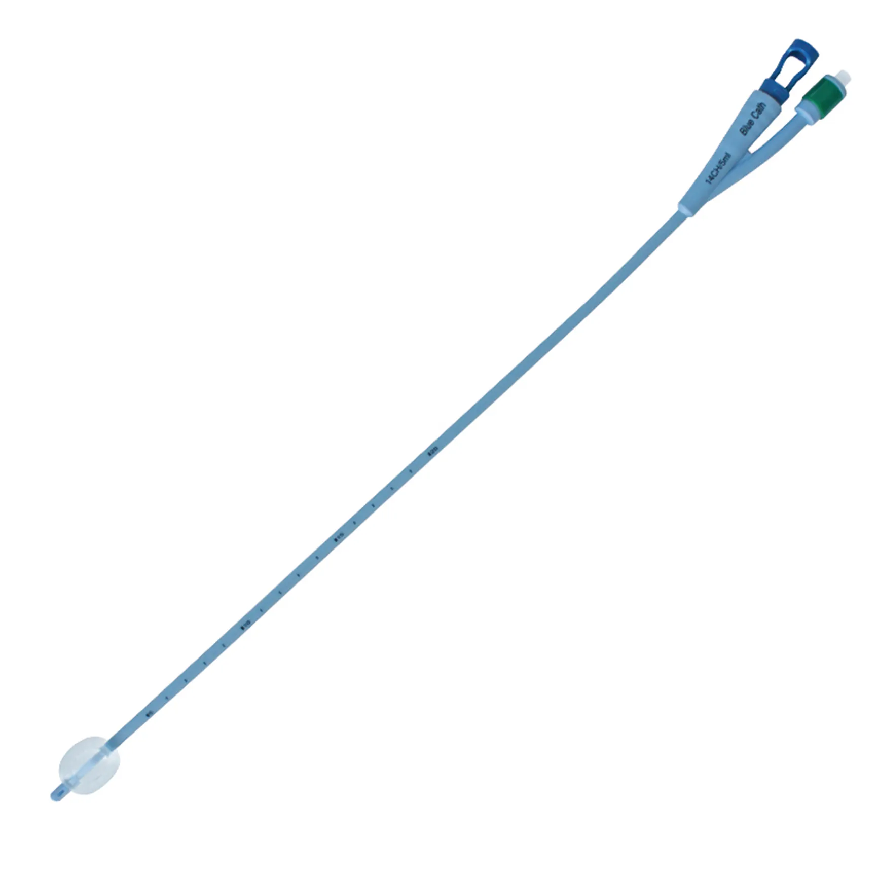 BLUECATH Suprapub. Integ. Sbk. + Kat.stopfen Spitze 40cm