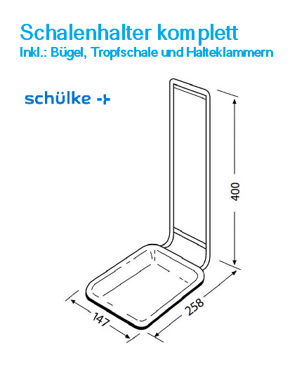 Schülke Schalenhalter SM 2 kompl.