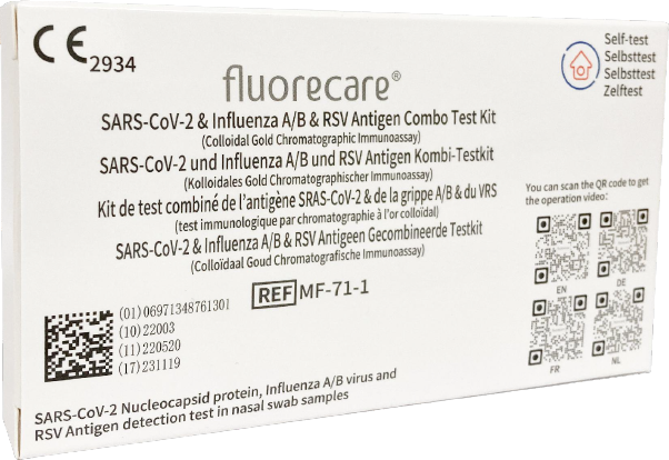 fluorecare Influenza A+B & Covid-19 & RSV Antigen Combo Test