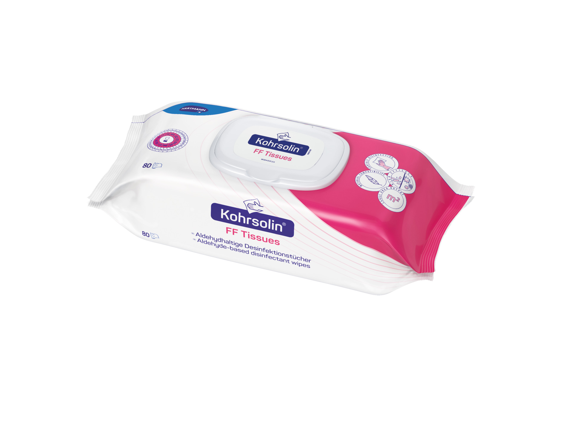 Kohrsolin FF Tissues, Flow-Pack, (80 Tuch)