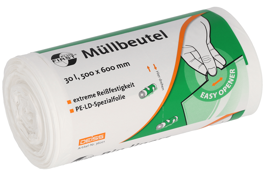 Deiss FIRST PLUS Müllbeutel aus LDPE 30 L