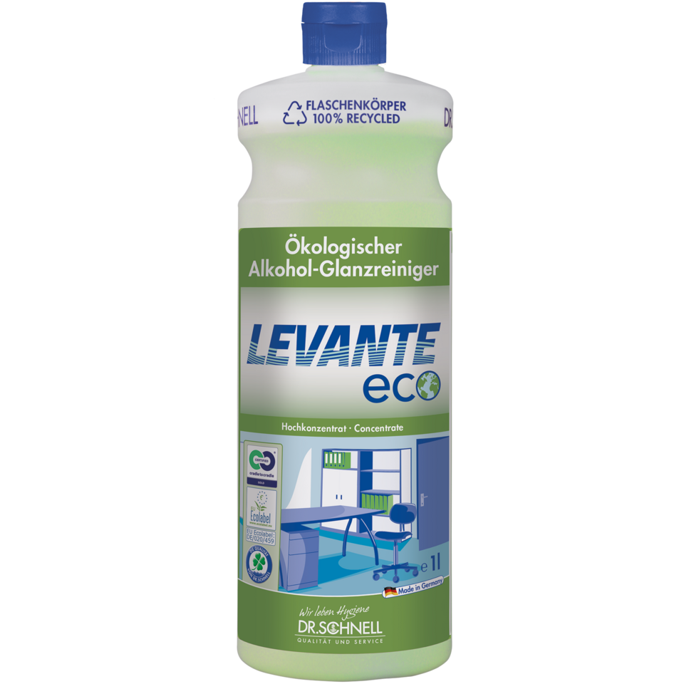 LEVANTE ECO Ökologischer Alkohol-Glanzreiniger